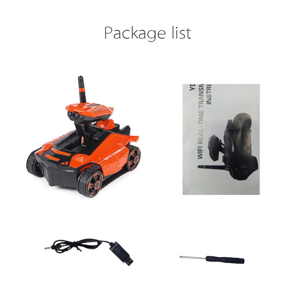 ATTOP YD 211 Wifi FPV 0.3MP камера App дистанционное управление шпионский Танк