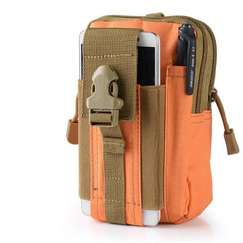 Men waist bag Casual Durable waist pack Belt Canvas Multifunction Military Bag Zipper Waterproof Waist Bag for Outdoor Wear