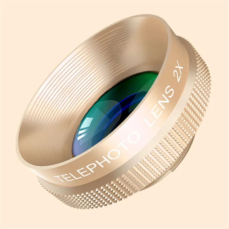 Gold LIGINN оптический зум 2X телеобъектив мобильный телефон камера телескоп объектив для iPhone 6 7 8 samsung Note8 S8 S9 смартфон L-112 - Цвет: Gold