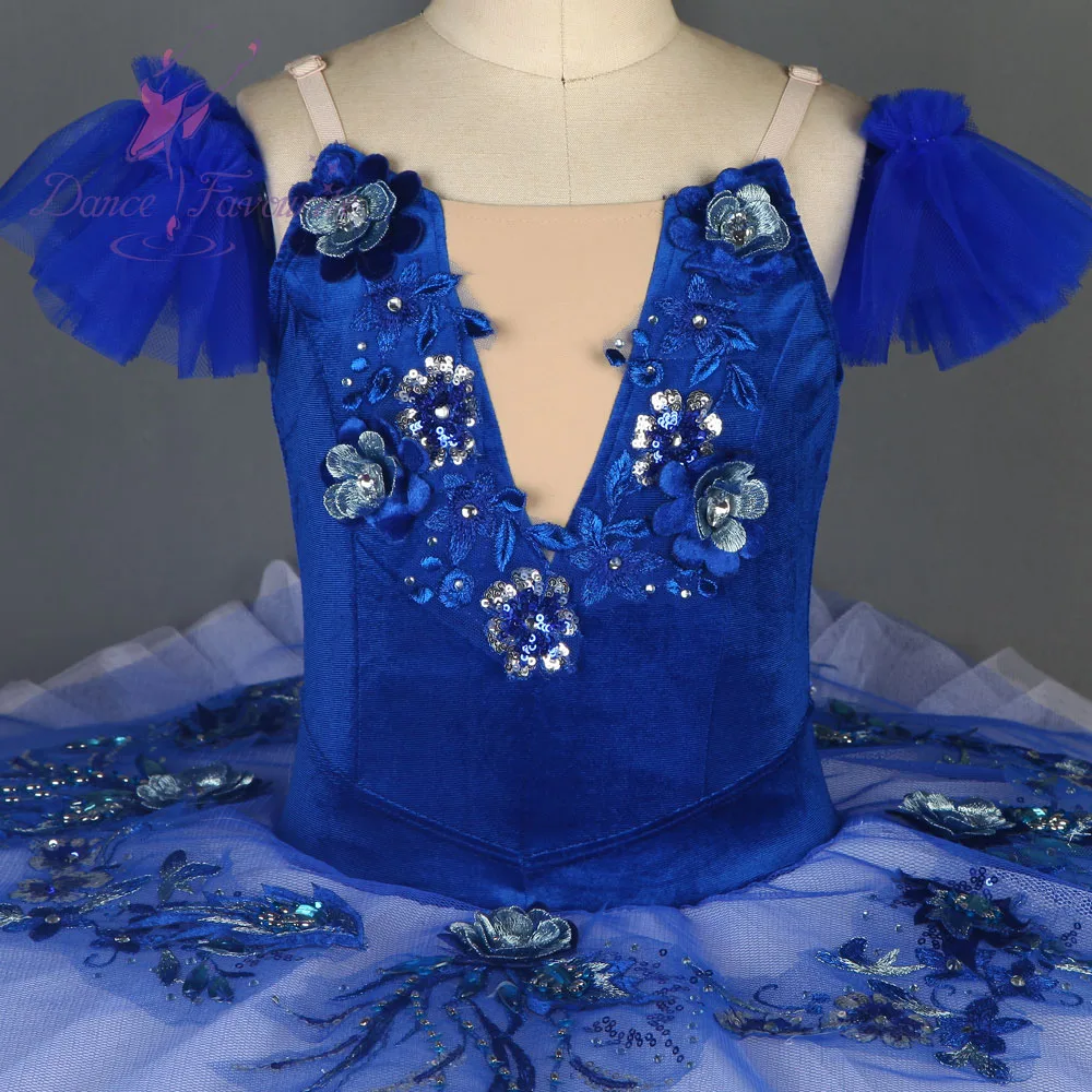 Velvet Blue Bird Ballet Tutu Black Swan Pre-professional For Competition Or Performance Dance Costumes | Тематическая одежда и