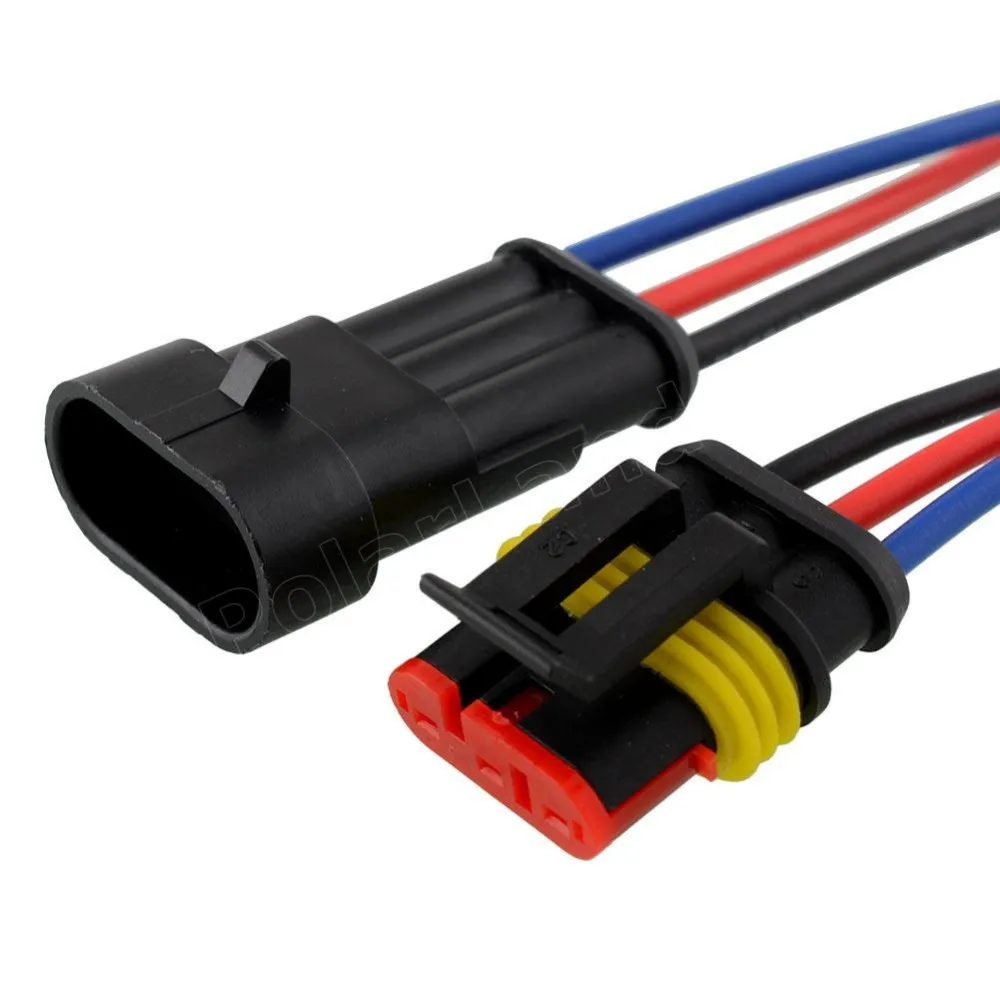 Бесплатная доставка 5 комплектов водонепроницаемый автомобильный проводной