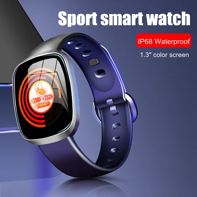 Letike Смарт часы для мужчин приборы измерения артериального давления водостойкие