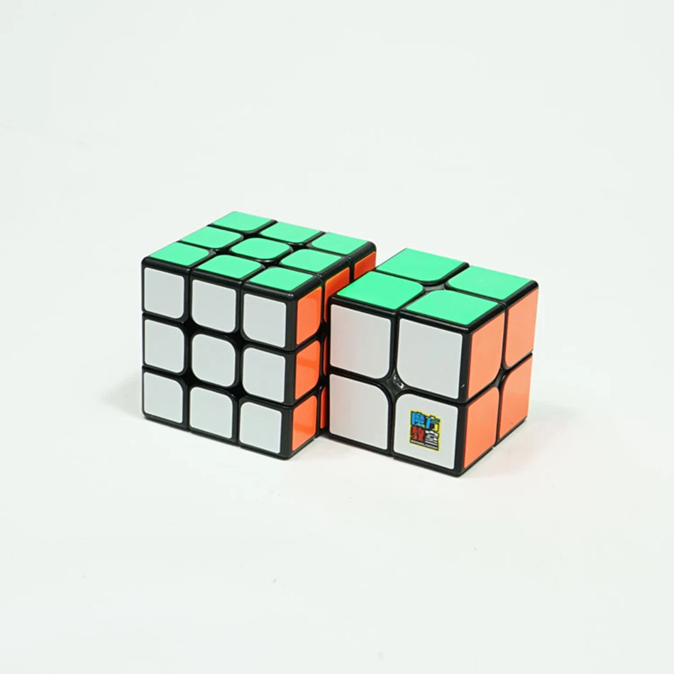 MoYu Yuhu 2-куб пакет 2x2/oneplus 3/OnePlus x 3 волшебный кубик-MF2 MF3 Скорость куб Комплект Головоломка Черный цветной 2 шт./компл. развивающая игрушка для детей