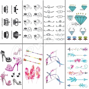 Бесплатная Доставка Секс тебя Король и Королева Клоуны Наручные Палец водонепроницаемый тату Наклейки Временные Татуировки # r120