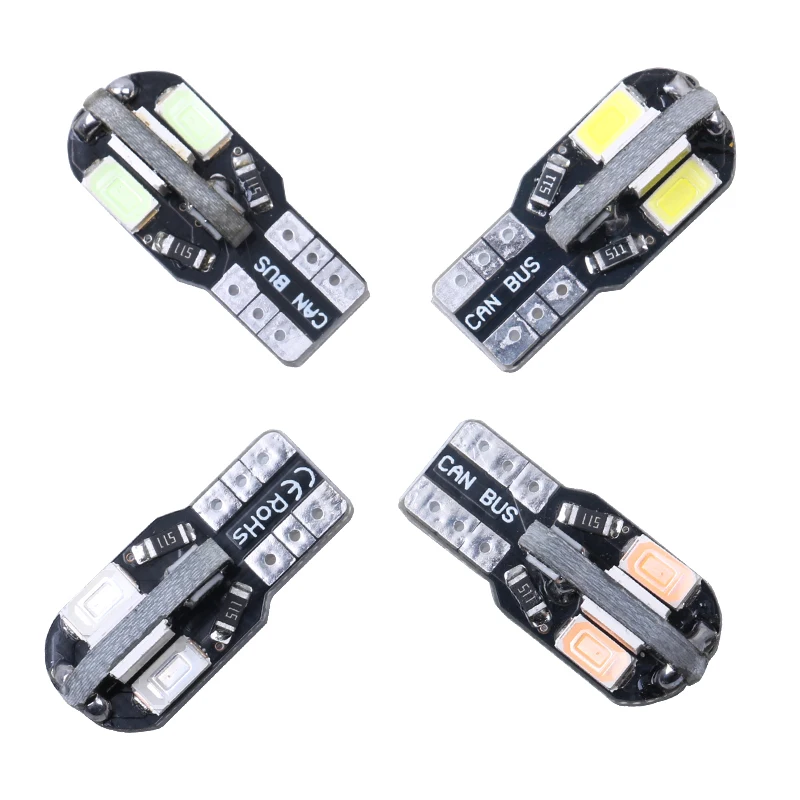 10 шт. T10 W5W 8smd 5630 Светодиодный свет автомобиля CANBUS НЕТ ОВС ОШИБКА Авто Клин лампы 2825