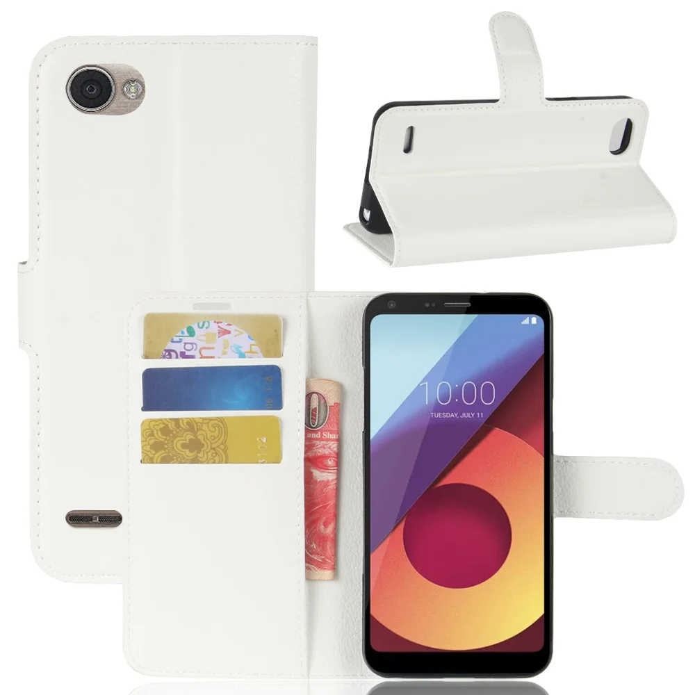 Чехол baisxst для LG Q6 PLUS роскошный силиконовый флип кейс оригинальный ударопрочный