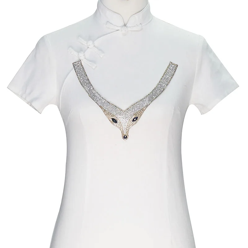 1 шт лисы Горячая фиксация Стразы декольте железа на Стикеры s бусы с украшением в