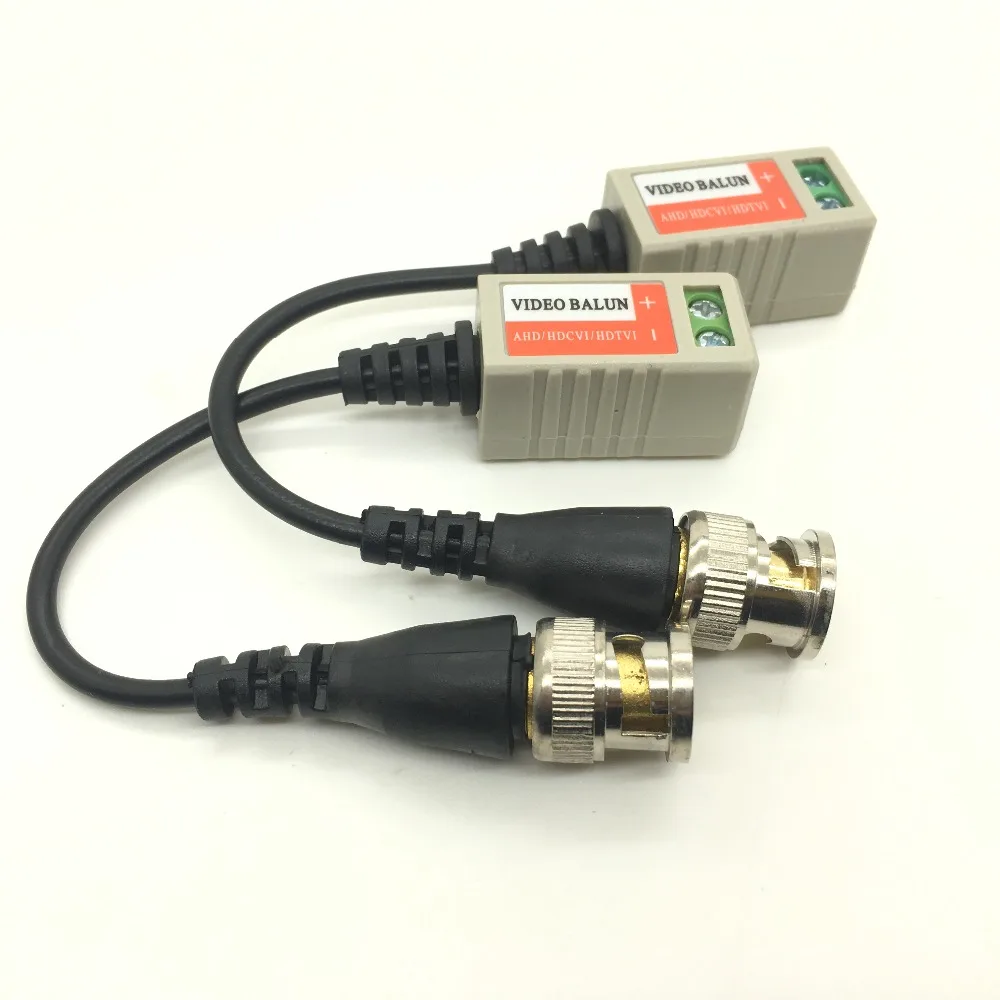 10 пар ABS пластиковых CCTV Video Balun аксессуары пассивные трансиверы расстояние UTP BNC