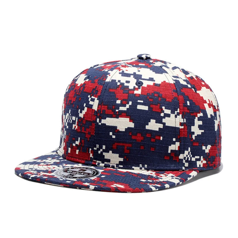 Климат Камуфляж хип-хоп Snapback Кепка s Уличная танцовщица Кепка s шляпа Новая мужская крутая Молодежная рэпер уличная хип-хоп шапка, кепка для молодых мужчин - Цвет: Red Camouflag