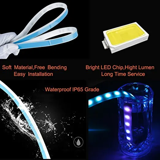 Автомобильный Стайлинг RGB плавучая светодиодсветодиодный динамическая лента