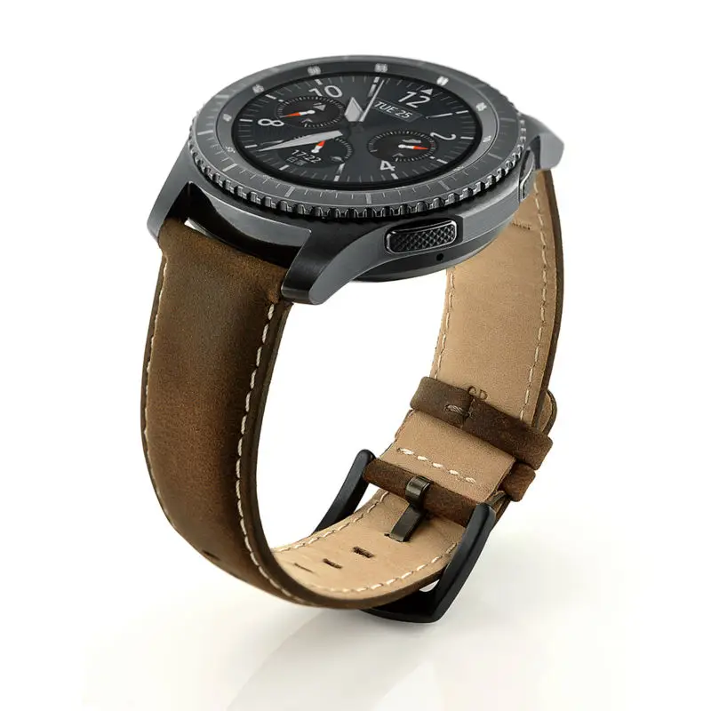 Ремешок из натуральной кожи для Galaxy Gear S3 Classic/Frontier 22 мм | Электроника