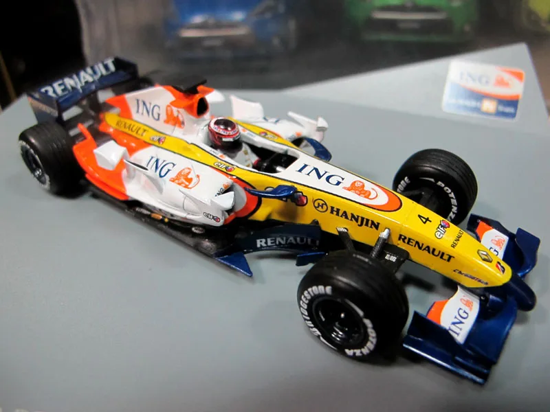 I NG 1:43 RENAULT F1 TEAM R27 2007 эксклюзивные игрушки из сплава для детей, детские игрушки, модель оригинальной упаковки