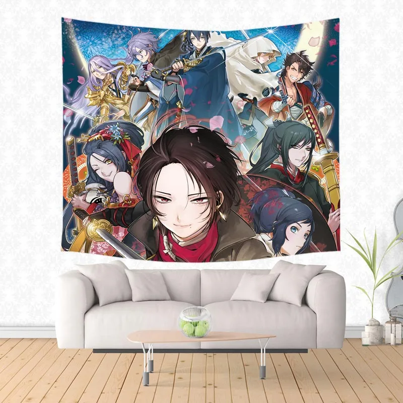 Настенный Гобелен Touken Ranbu с принтом пляжное полотенце украшение для вечерние