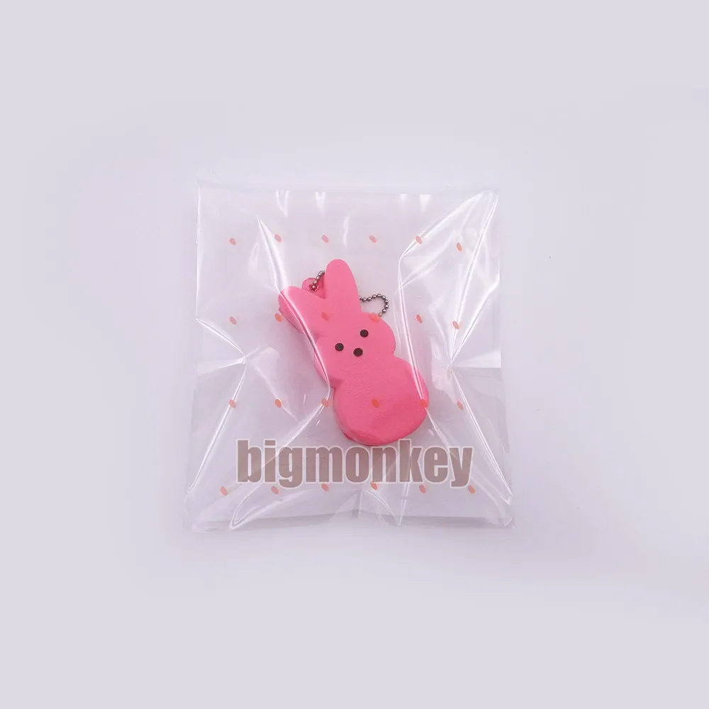 1 шт. 5 см PU corful Kawaii Мини милый розовый кролик мягкий Шарм для сотового