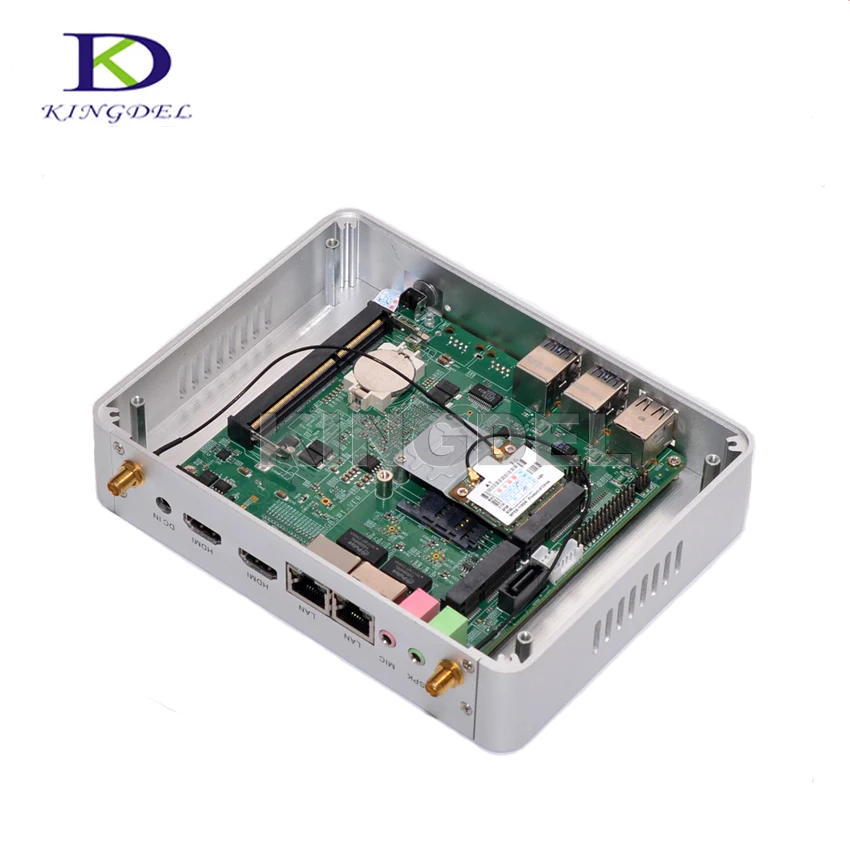 Мини настольный компьютер для гостиной Intel 14nm четырехъядерный процессор N3150 Dual lan