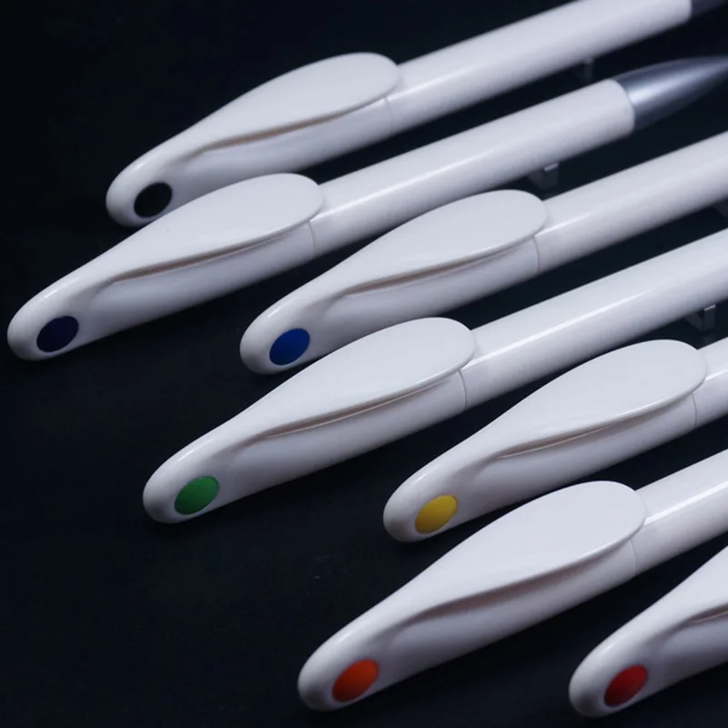 

200pcs/lot 0.5mm Rotating Plastic Gel Pens Advertising Conference Business Special Pens Students Stationery Custom Printing Logo