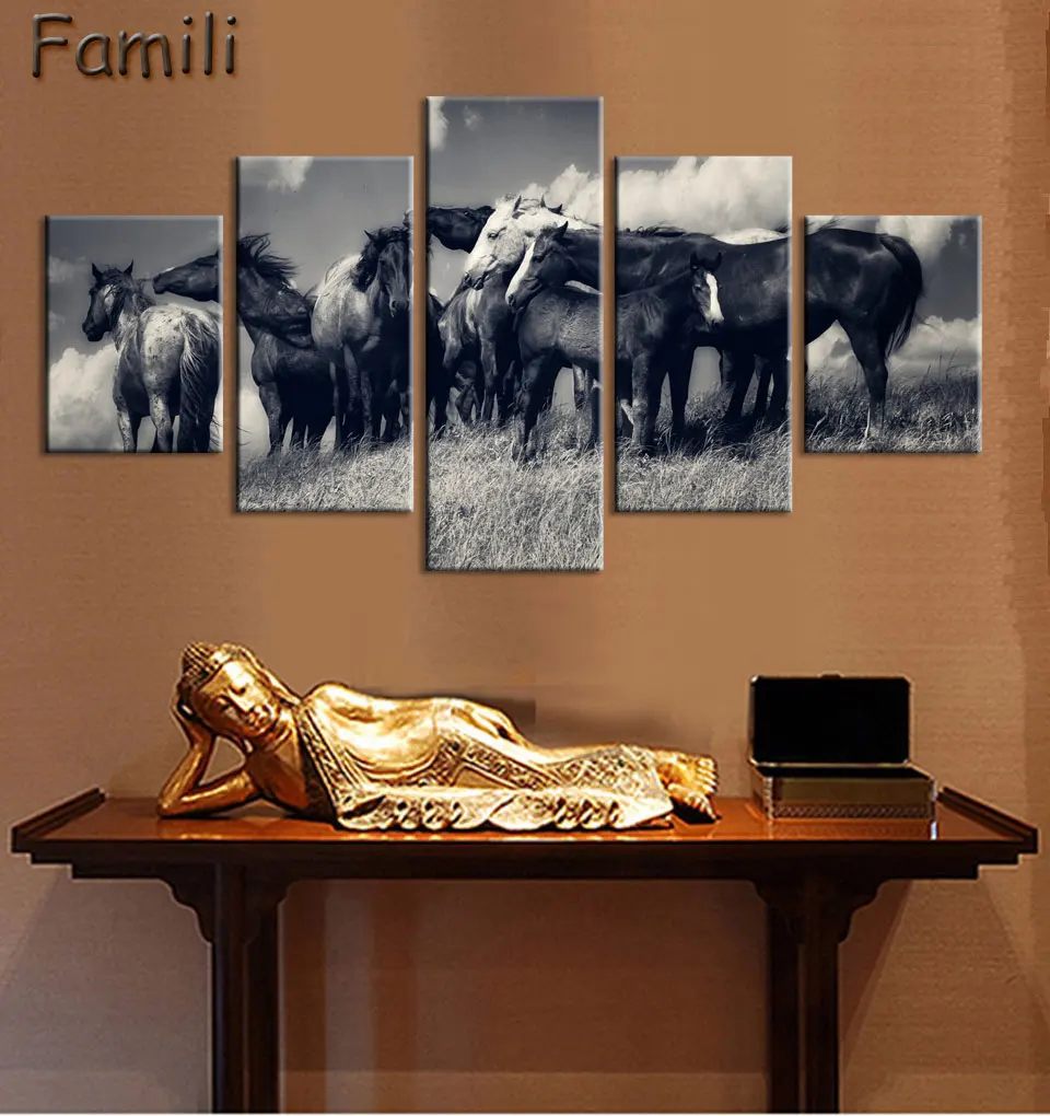 5 шт./компл. большие настенные картины для гостиной украшения шт. современные на