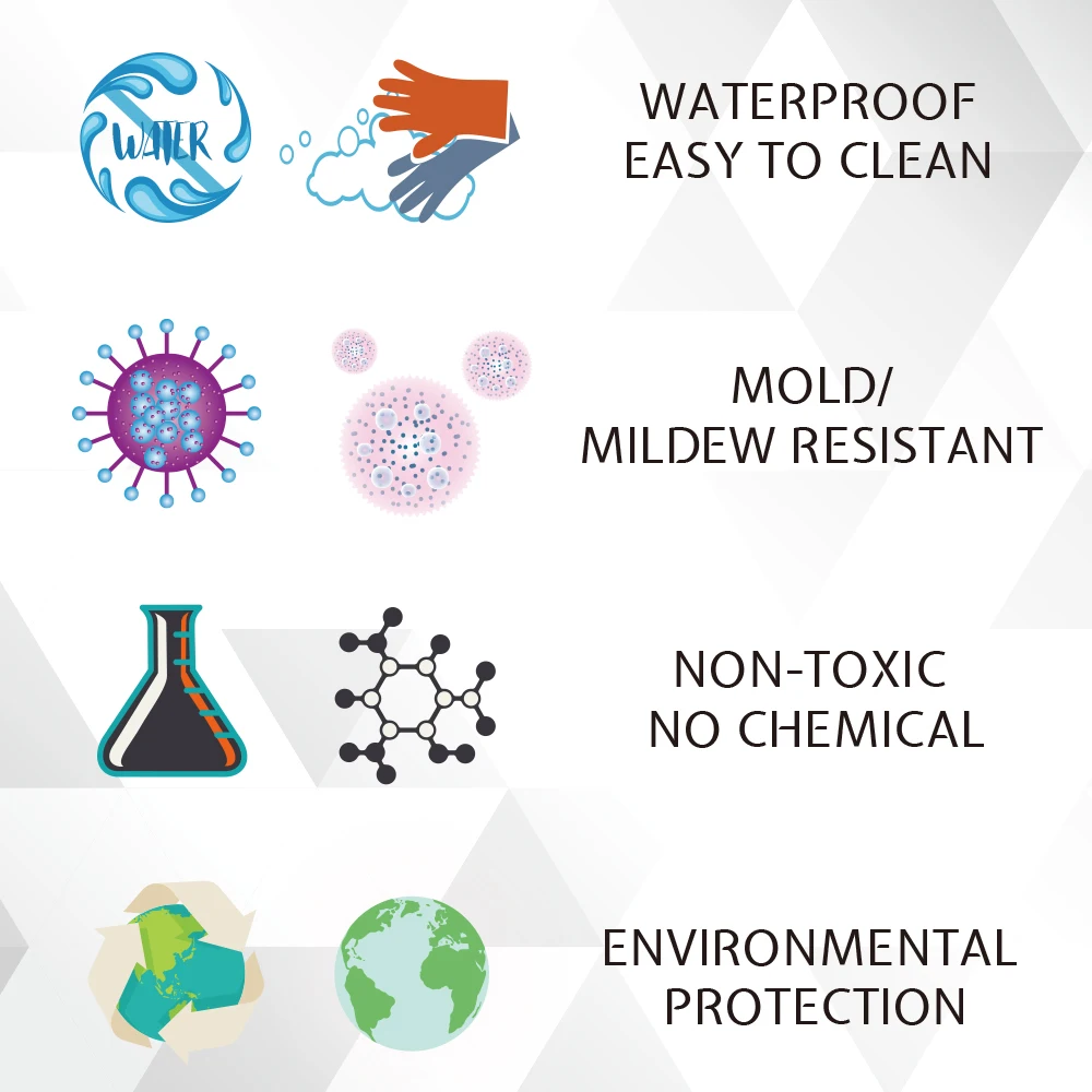 Скандинавский стиль геометрический мультяшный дизайн занавеска для душа декоративная ткань продукты