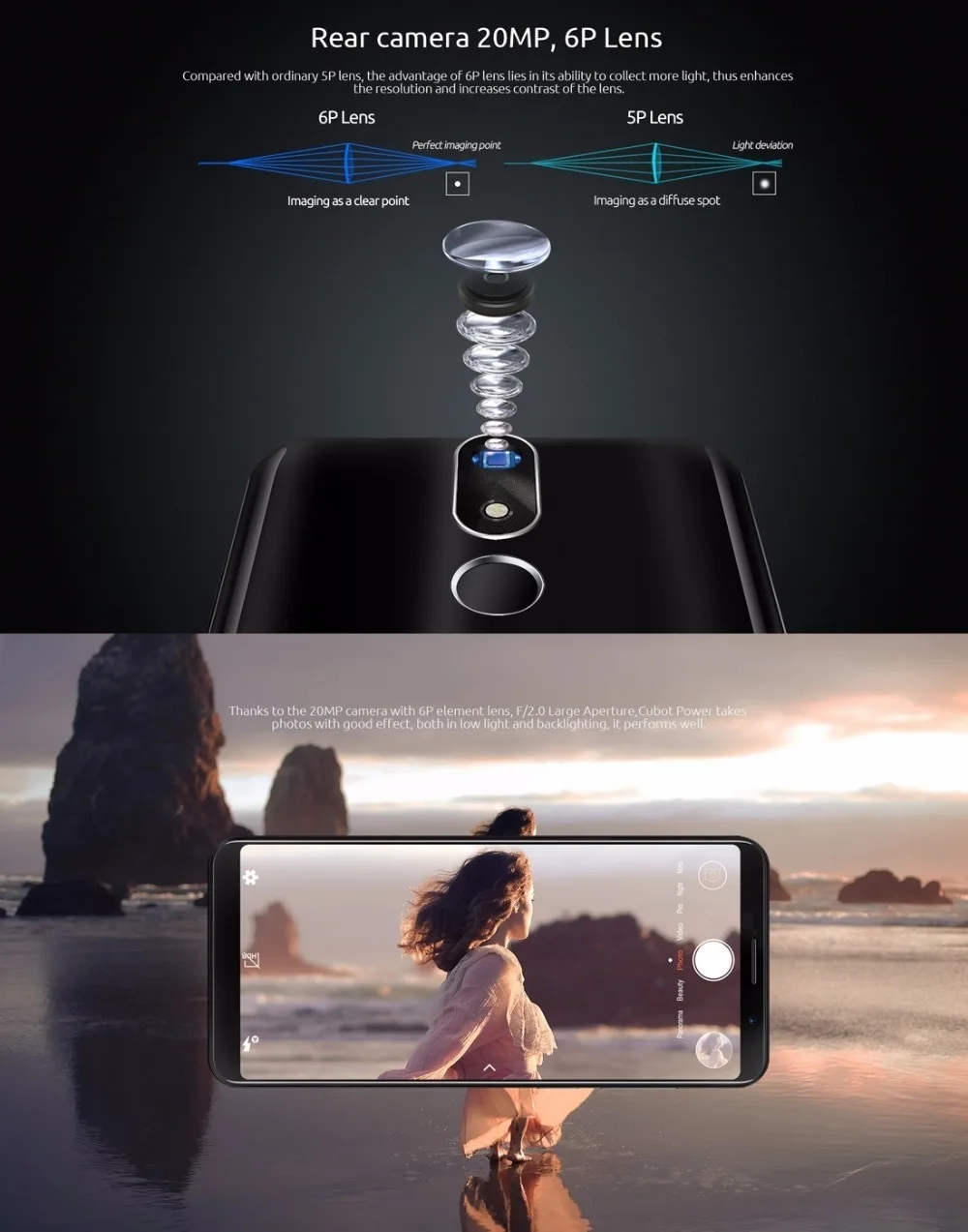 Смартфон Cubot power 4G, 6000 мАч, Android 8,1, 6 ГБ+ 128 Гб, 5,99 дюйма, мобильные телефоны MT6760, четыре ядра, отпечаток пальца, ID, 16,0 Мп, мобильный телефон