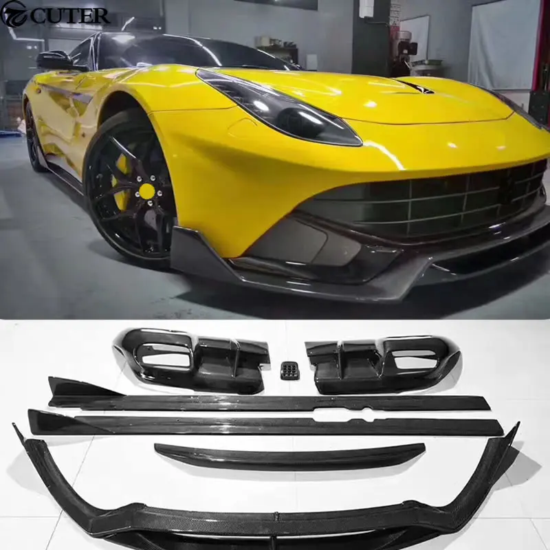 F12 DMC стильный комплект для кузова автомобиля из углеродного волокна передняя