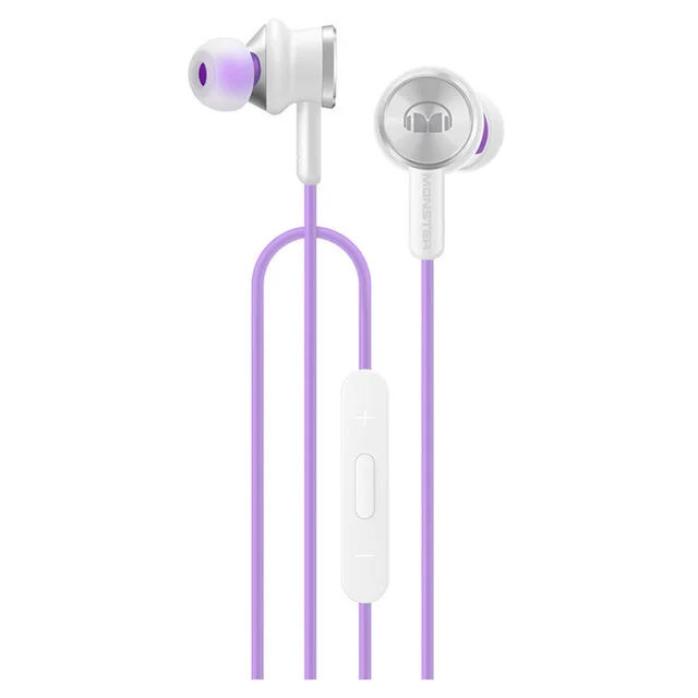 Purple huawei Honor Monster2 Am17 3,5 мм наушники-вкладыши с пультом управления и микрофонный провод Управление гарнитура для мобильных телефонов - Цвет: Purple