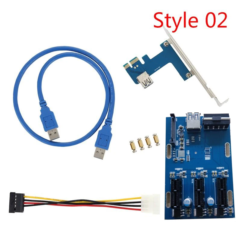 Расширительный комплект PCI E 1 3 порта и 4 Express мультипликатор концентратор