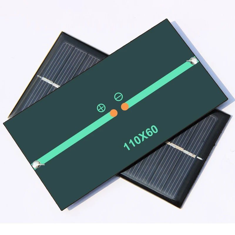 Эвида Панели солнечные 6 В 1 Вт Универсальная Солнечная Панель Стандартный Смола