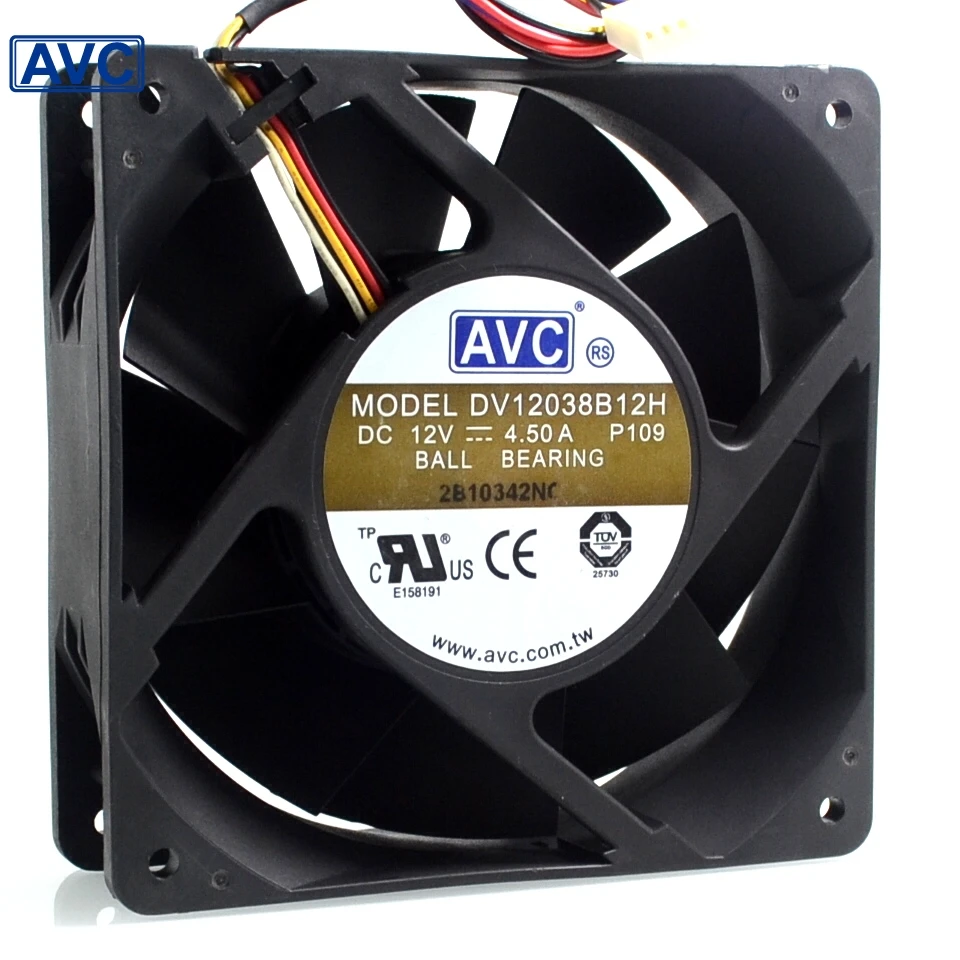 Original server fan DV12038B12H 12038 120mm 12V 4.5A 12CM cooling fan  cooler