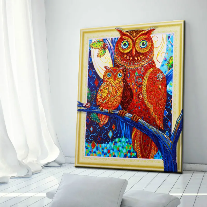 Новый Diy 5d распродажа Алмазная вышивка мозаика специальная форма Сова алмазная
