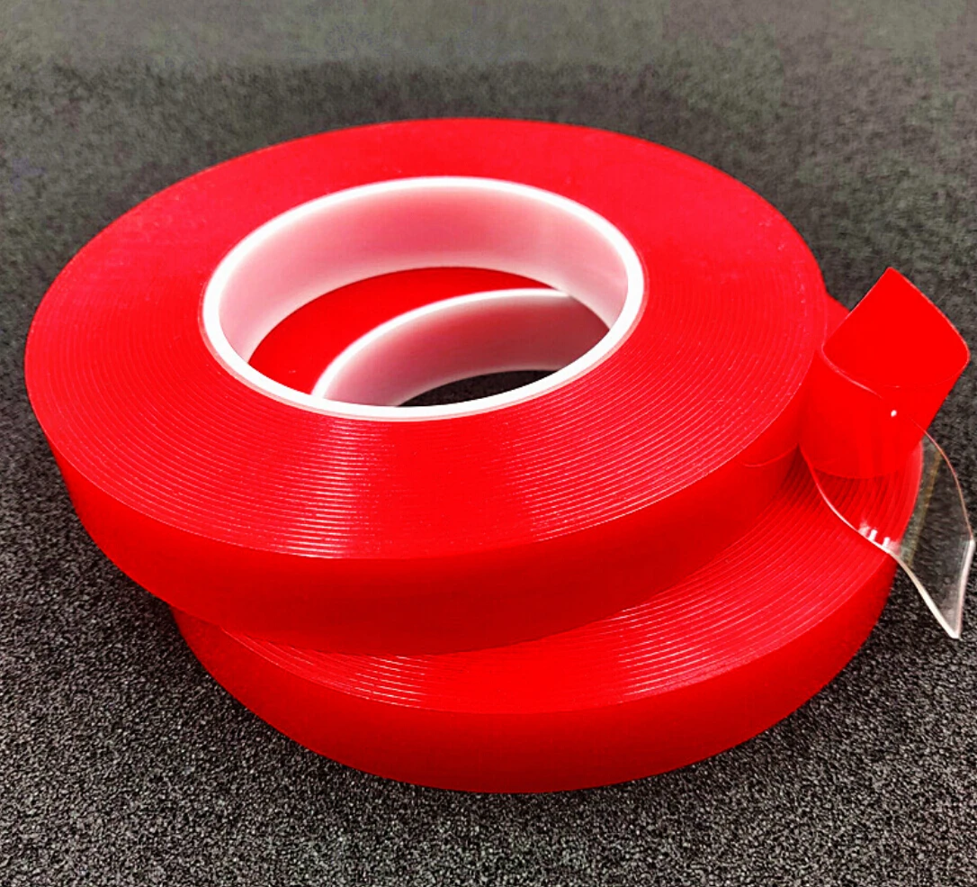 Прозрачная силиконовая двусторонняя клейкая наклейка для автомобиля высокая