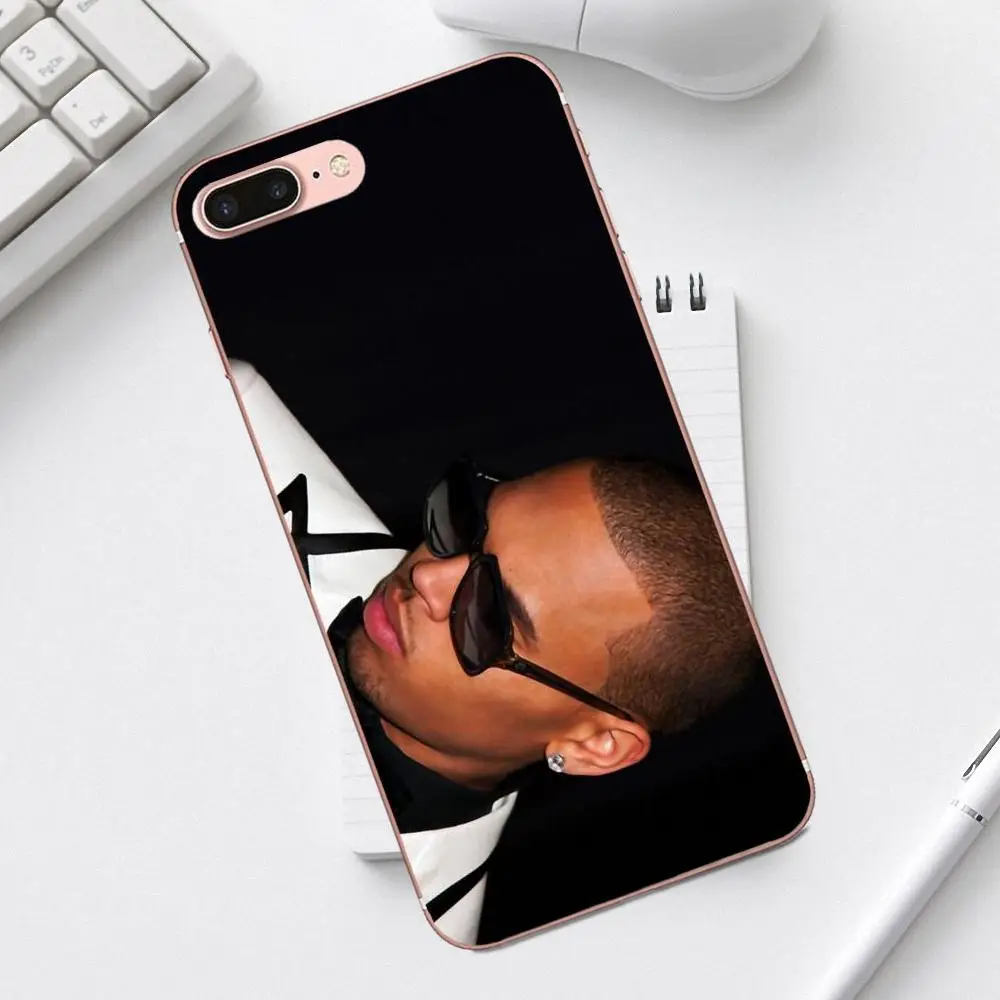 Чехол из ТПУ Qdowpz Singer Chris Brown для Galaxy Alpha Core Prime Note 4 5 8 S3 S4 S5 S6 S7 S8 S9 mini edge Plus | Мобильные