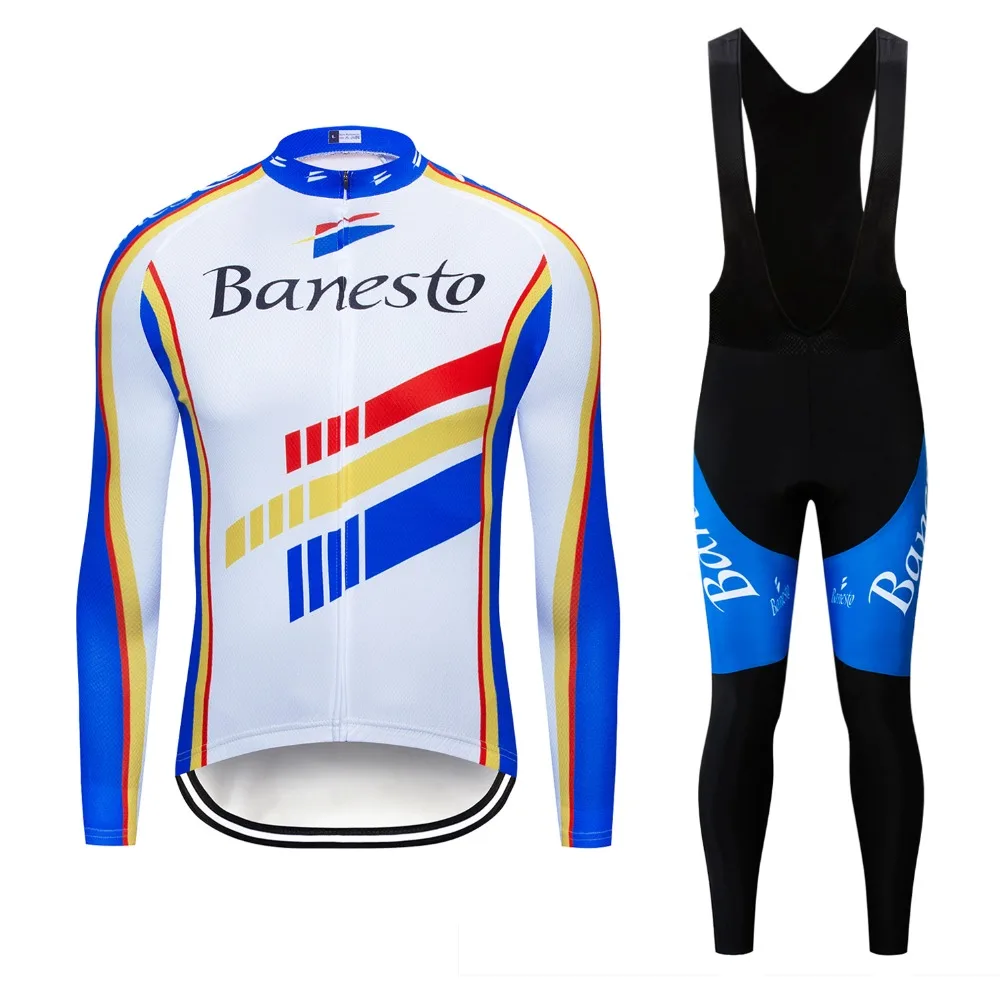 Банесто Велоспорт Джерси 2018 тонкий длинный рукав велосипед куртка одежда Maillot