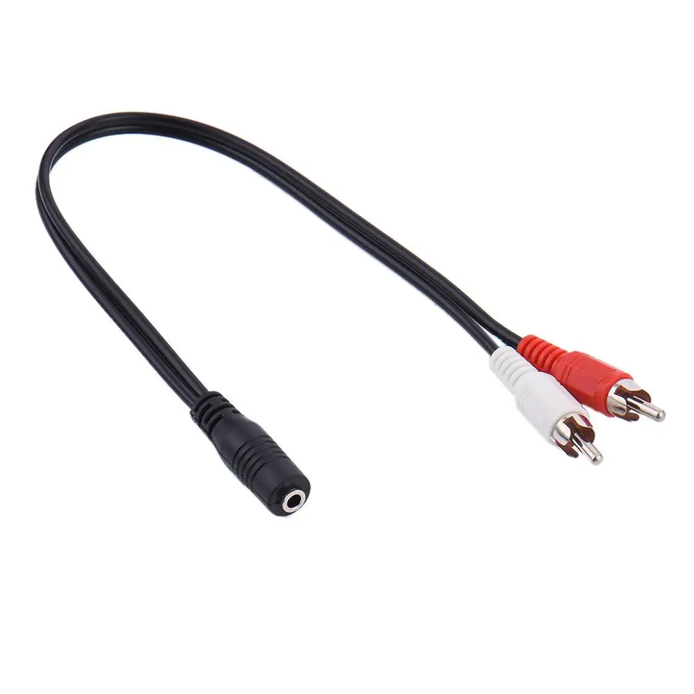 3 5 Мужской к 2RCA Женский аудио кабель Aux преобразования выходной интерфейс DVD CD tv VCR