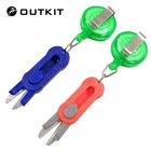 Гибкие мини-ножницы OUTKIT, 1 шт., резак для лески, нейлон, углеродная проволока, плоскогубцы, кусачки, рыболовные снасти, приманка