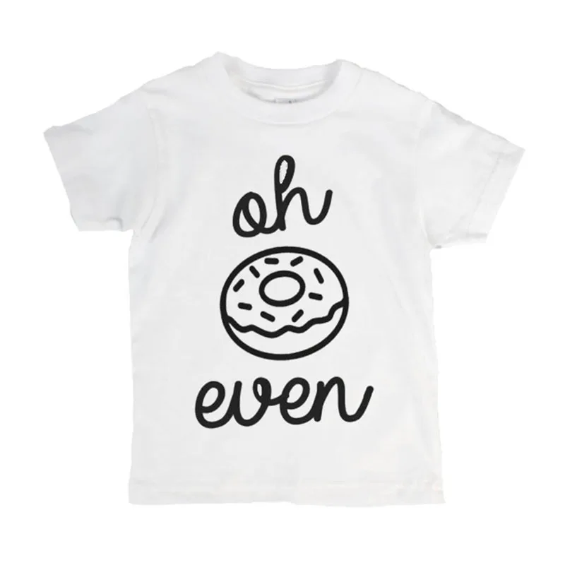 

DERMSPE Trend Summer Kids Girls Boys White Cartoon Cotton Short Sleeve Letter Printed Clothing Children Tops Kids Baby T-shirt