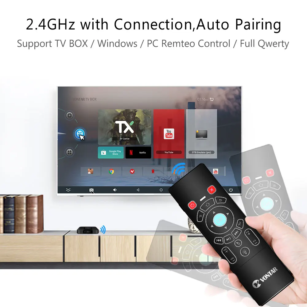 2 4G Air mouse Мини Беспроводной клавиатура с подсветкой дистанционного Управление
