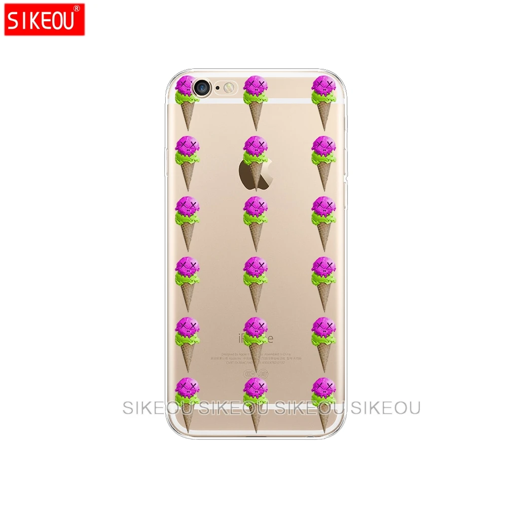 Silicon Cover Phone Case For Iphone 6 X 8 7 6s 5 5s SE 2020 Plus 10 XR XS MAX 11 pro transparent Pizza watermelon pineapple | Аксессуары