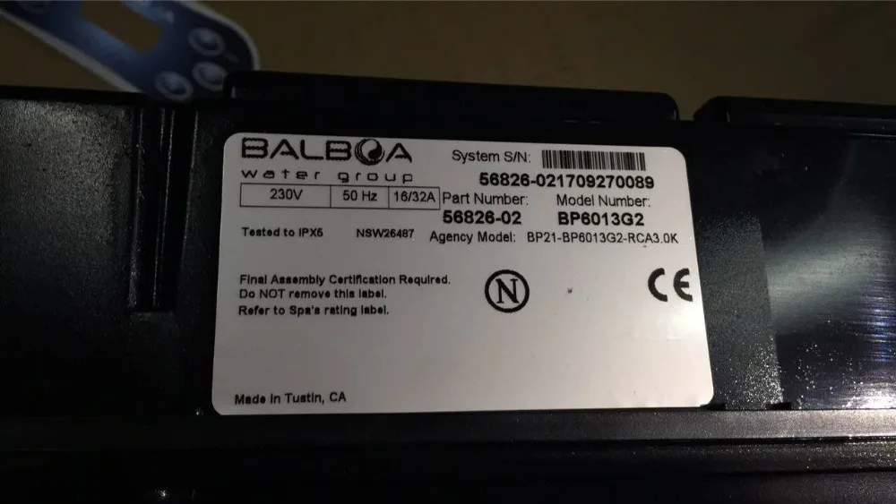 Блок управления гидромассажной ванной Balboa BP6013G2 + панель дисплея TP600 для