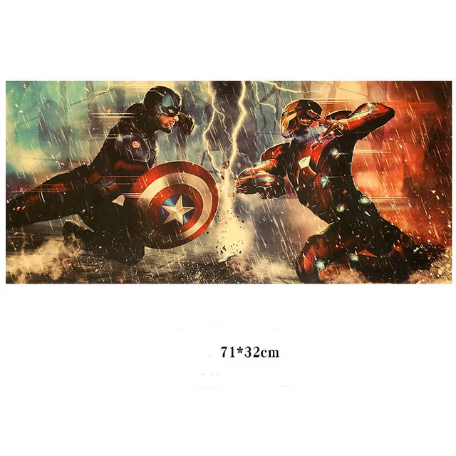 18 Горячие Marvel/DC Фигурки игрушки Мстители 4 эндшпиль Железный человек Капитан Америка Человек-паук Винтаж крафт-бумага домашний декор детские игрушки - Цвет: 18
