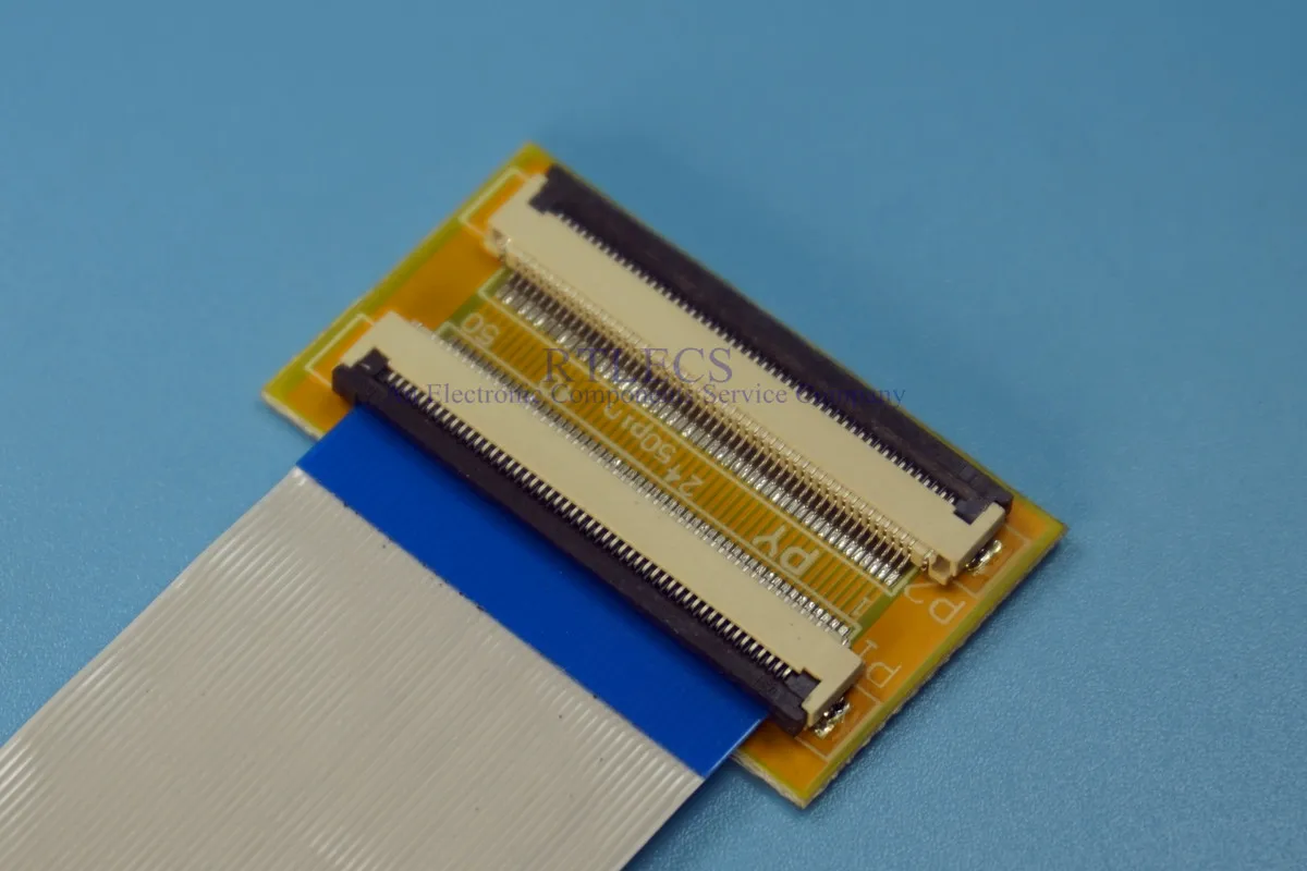 2 комплекта 50 Pin до 0 5 мм шаг FPC кабельная плата удлинитель адаптер PCB FFC кабель 60 100