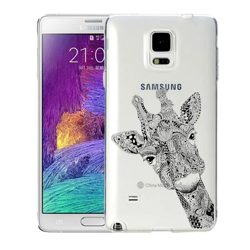 Qmswei ТПУ мягкий чехол для телефона samsung S8 s6 s7 edge s4 s5 s3 C5 C9 note3 note4 note5 ясно Олень Cat Орел