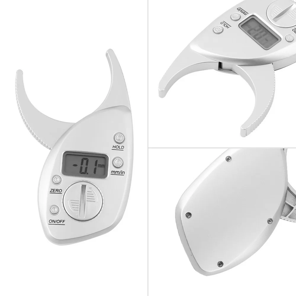 High Quality 1pc Body Fat Caliper Monitors Electronic Digital body fat analyzer + Tape Measure Pack Skin Muscle Tester |