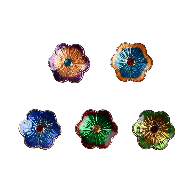 

Flower Shape Beads Drip oil Alloy Metal Enamel beads for Jewelry Making Bracelet Accessories Findings DIY