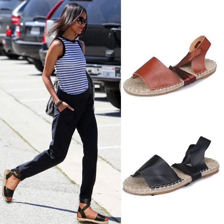 Новинка летние женские босоножки удобная женская обувь в богемном стиле с лентой