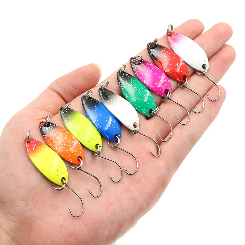 YUEWINS 3 5 см г блесна металлическая ложка приманка форель Pesca мини isca искусственная
