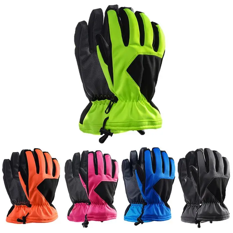 Лыжные перчатки зимние теплые водонепроницаемые Нескользящие Утепленные с