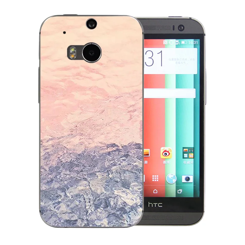Задняя крышка для HTC One M8 чехол мобильного телефона мягкий из ТПУ Capa M 8 цветов с