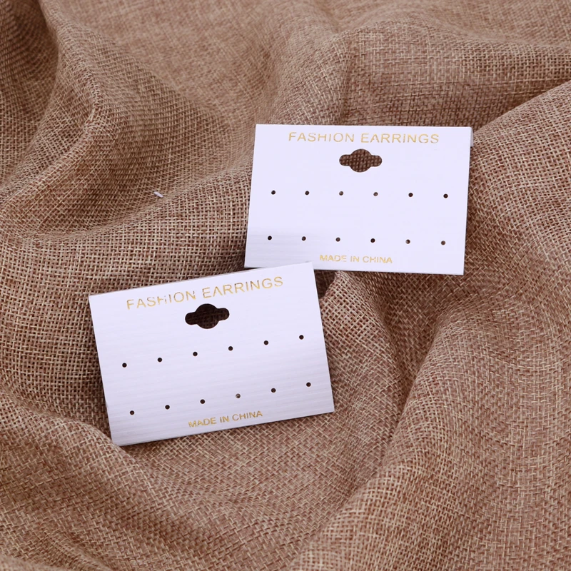 Wholesale 5x7cm 100pcs/lot Jewelry Displays Cards Earring Packaging Paper DIY Handmade Can Customize Logo | Украшения и