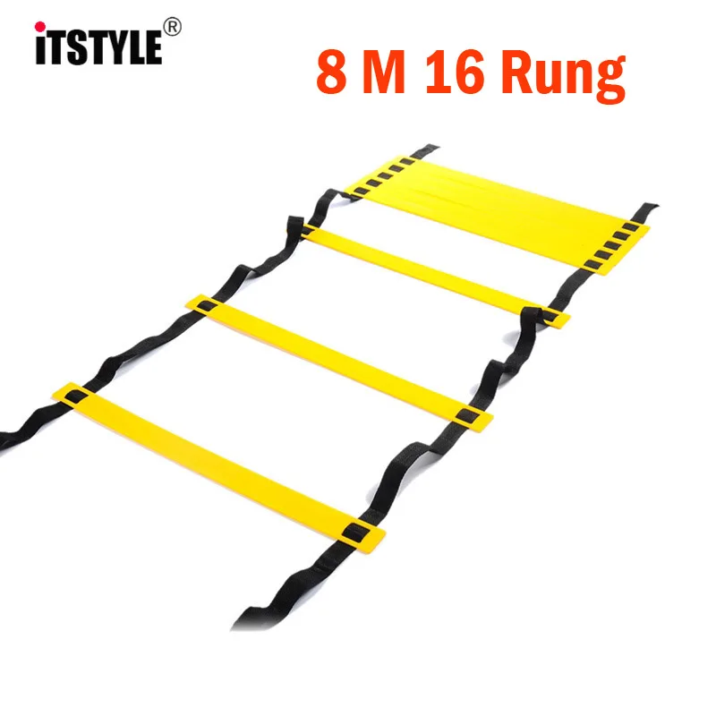 ITSTYLE 16 rung 26 футов 8 м ловкость лестница 2 мм/3 мм/4 мм футбол и тренировка скорости в