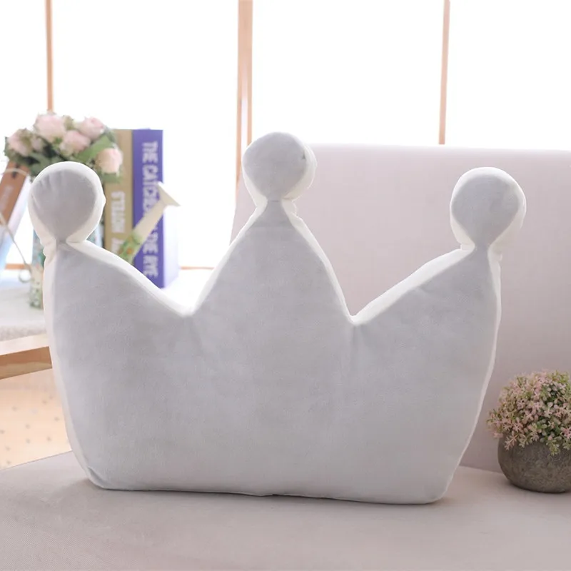 Gray Crown Ins Радужная Подушка Любовь облака подушки для маленьких девочек подарок на день рождения супер мягкий диван стул спальня украшения Cuscini Divano - Цвет: Gray Crown